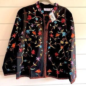 BFA Classics Crewel Embroidered Wear to Art Jacket